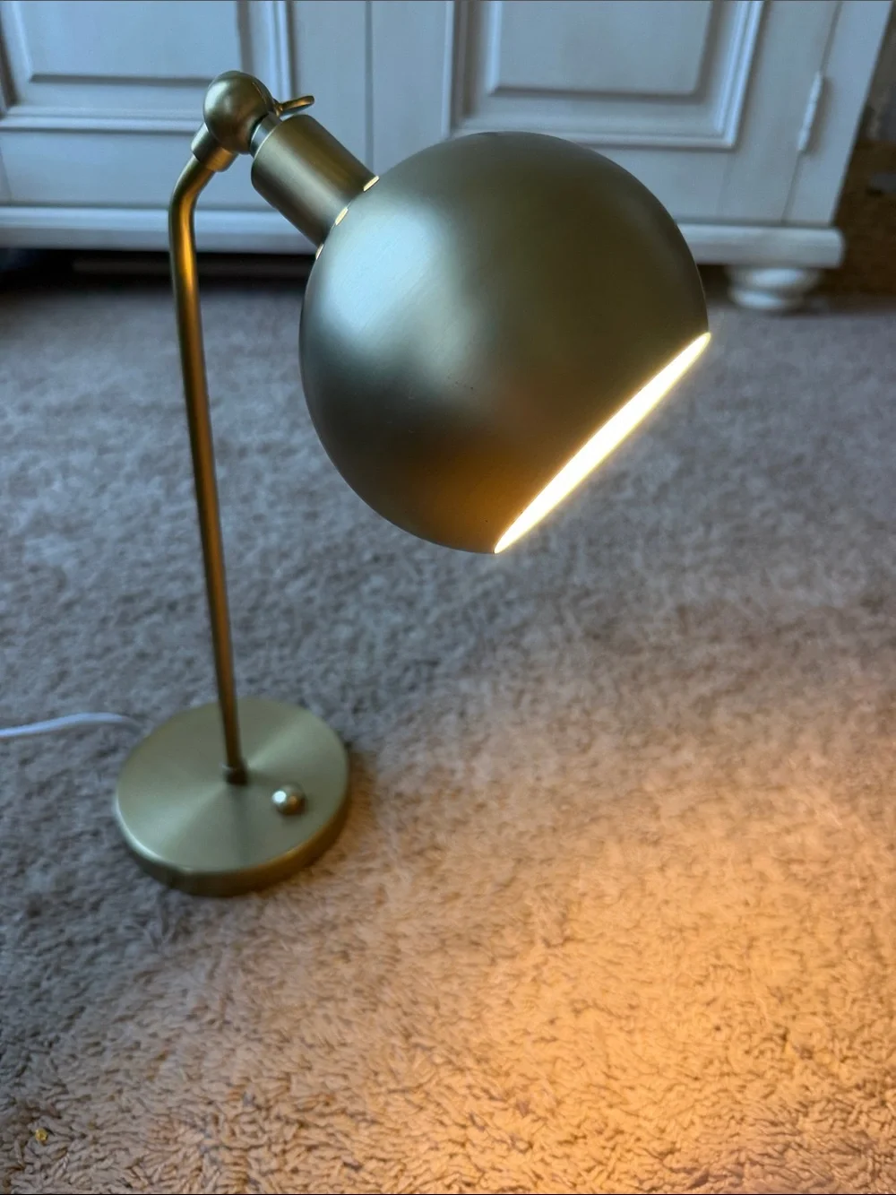 Pottery Barn Kids Gold Metal Adjustable Desk Lamp